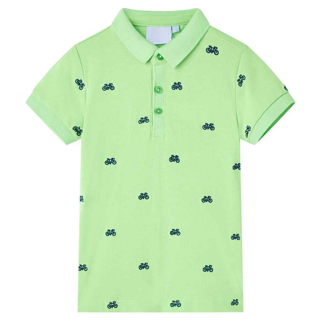 Polo de criança verde néon 92