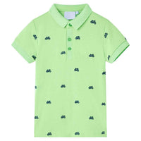 Polo de criança verde néon 92