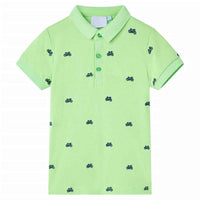 Polo de criança verde néon 92
