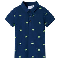 Polo de criança verde néon 92