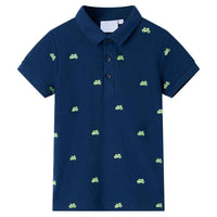 Polo de criança verde néon 92