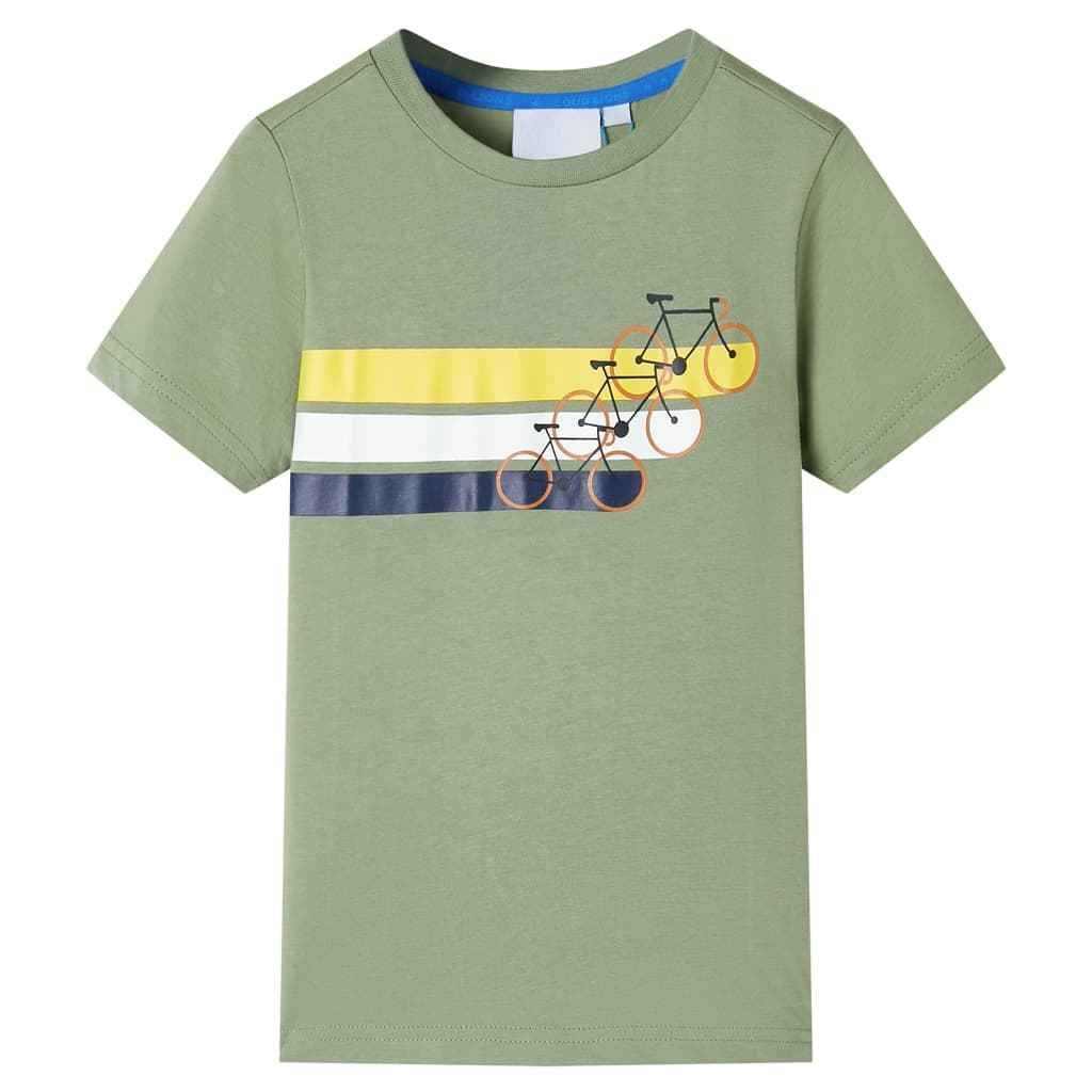 T-shirt de manga curta para criança azul-mesclado 92