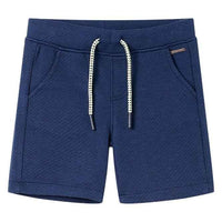 Calções de criança com cordão azul-escuro 92