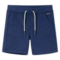 Calções de criança com cordão azul-escuro 92