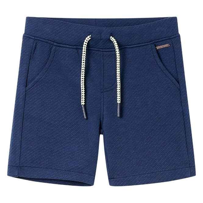 Calções de criança com cordão azul-escuro 92