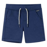 Calções de criança com cordão azul-escuro 92