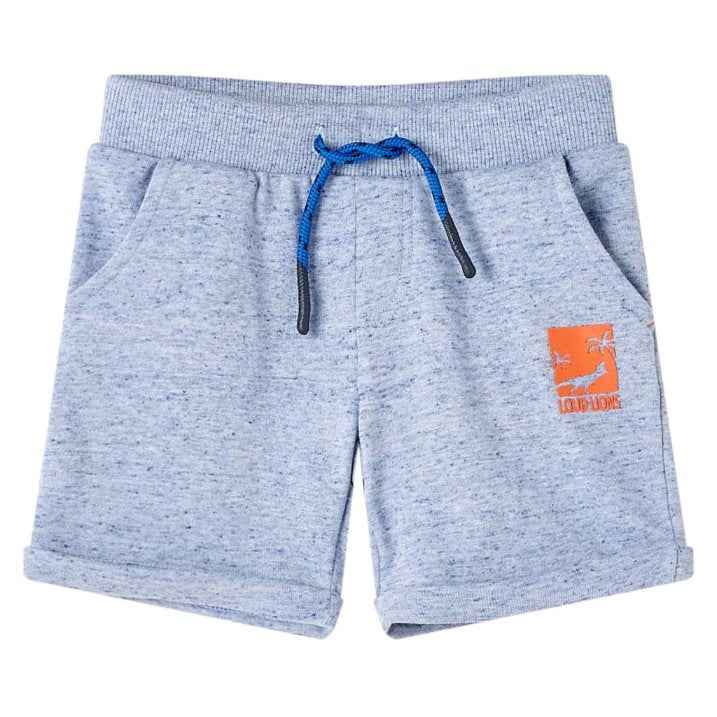 Calções de criança com cordão azul mesclado 92