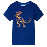T-shirt manga curta para criança caqui-claro 92