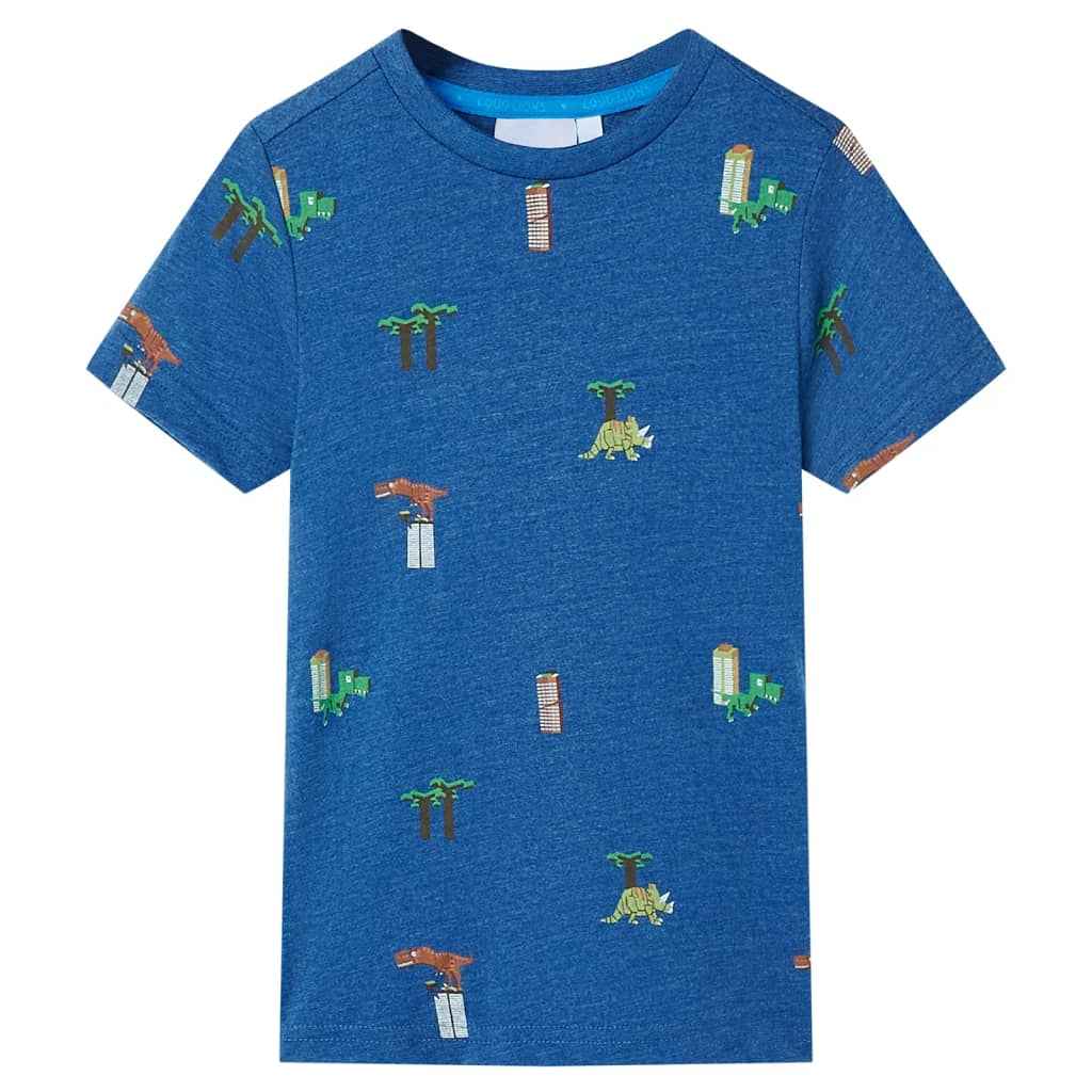 T-shirt para criança azul mesclado 92