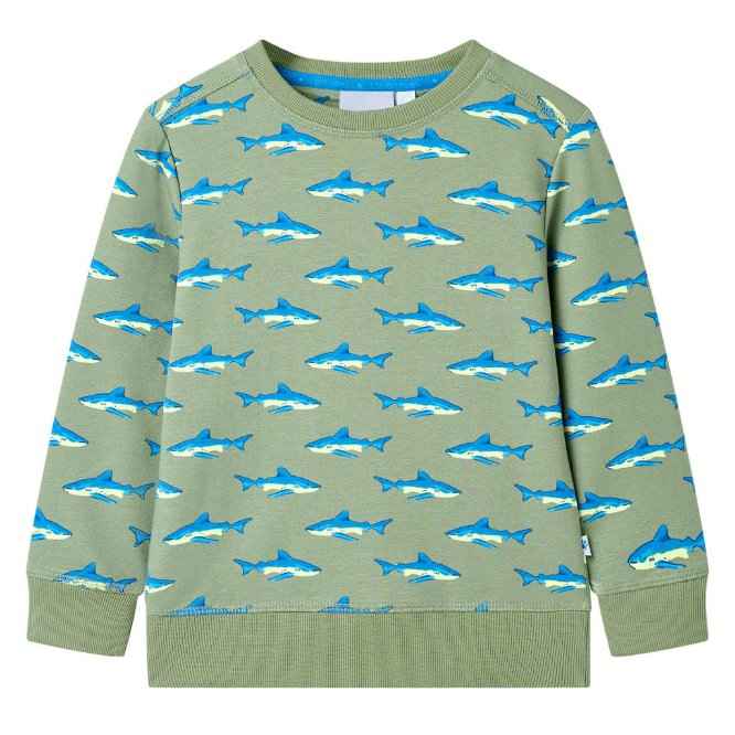 Sweatshirt para criança cor caqui-claro 92