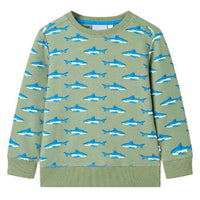Sweatshirt para criança cor caqui-claro 92
