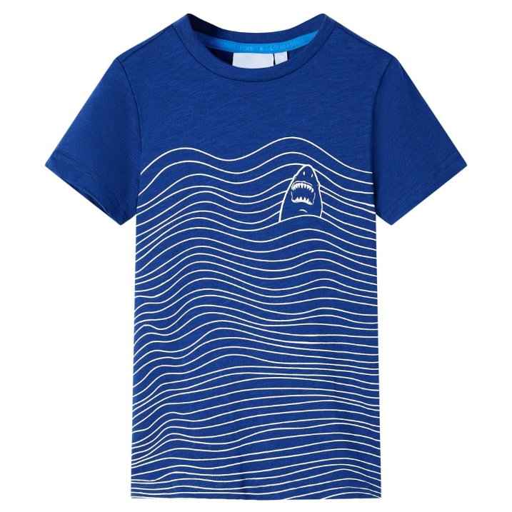 T-shirt para criança azul-escuro 92