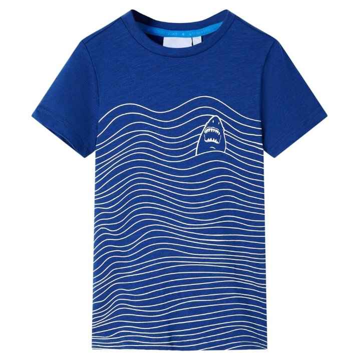 T-shirt para criança azul-escuro 92