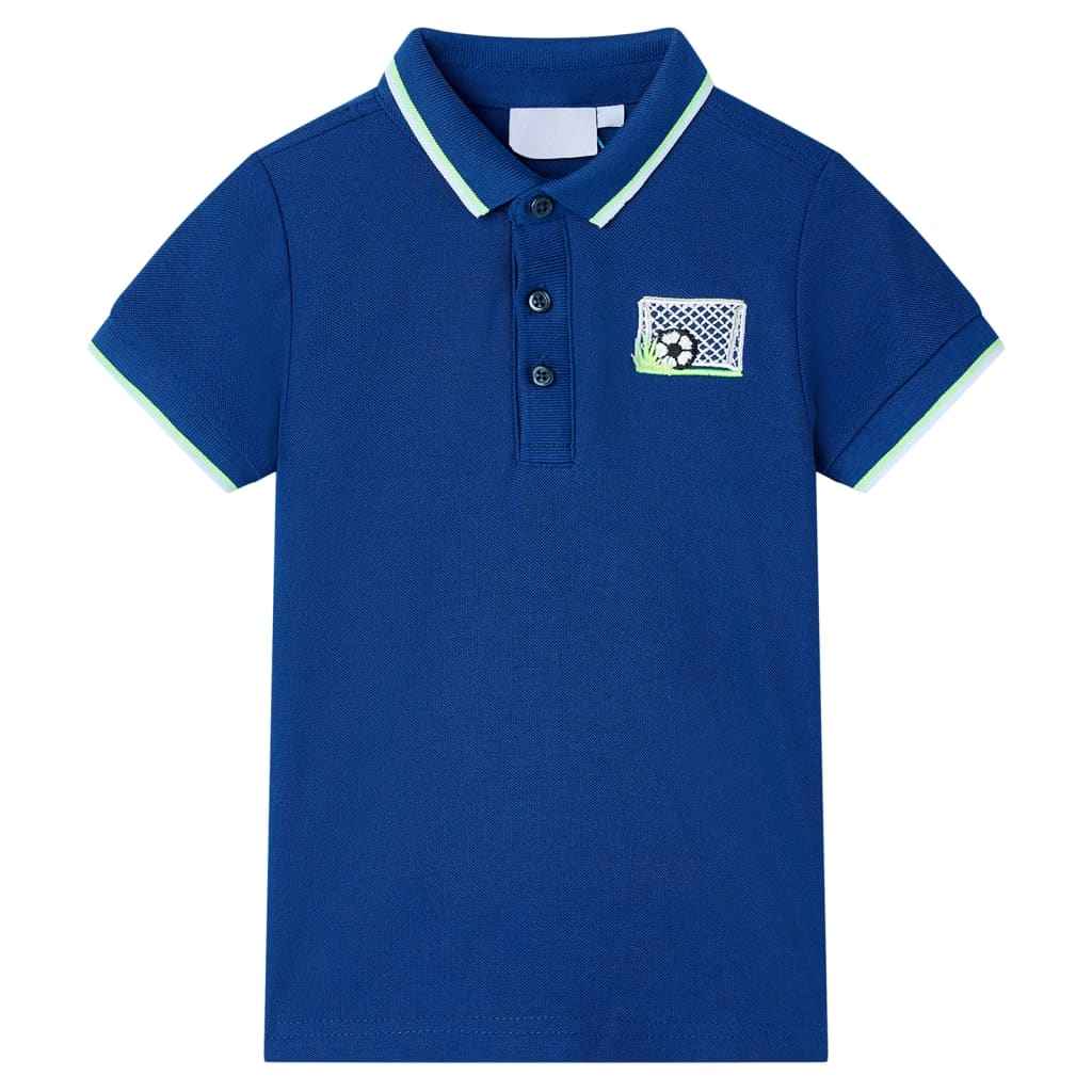 Polo para criança azul-escuro 92