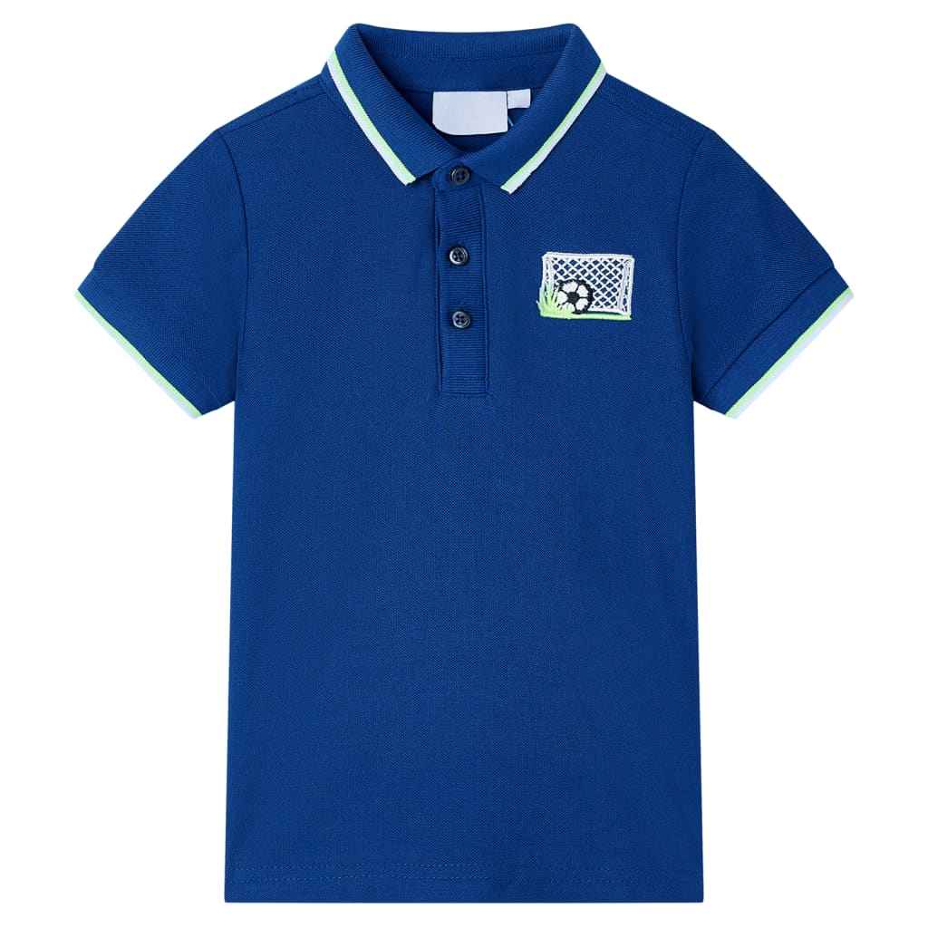 Polo para criança azul-escuro 92