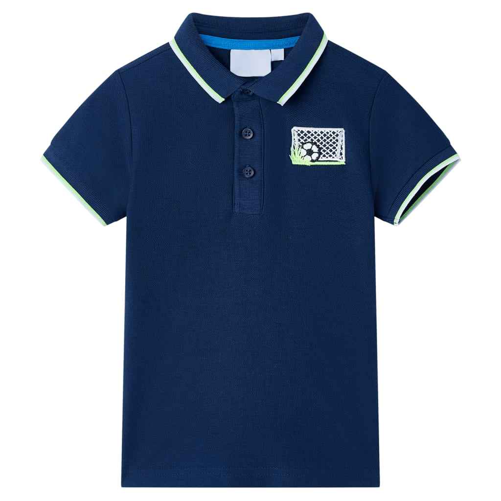 Polo para criança azul-escuro 92