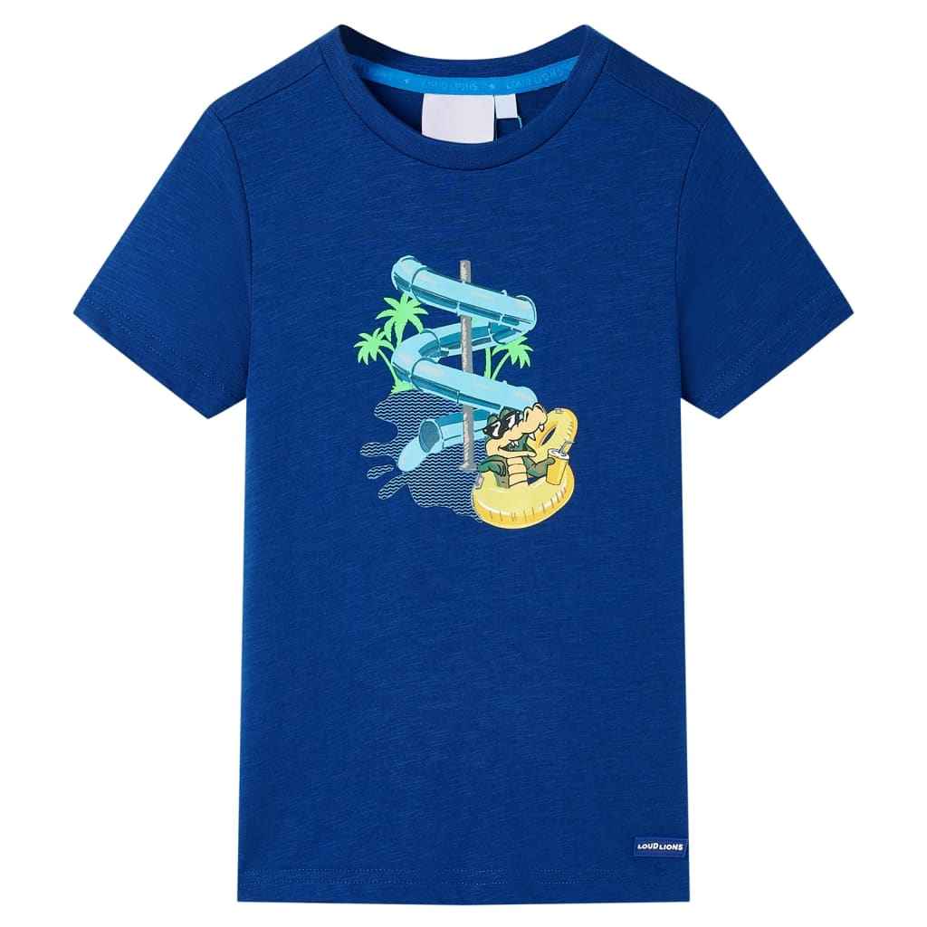 T-shirt para criança azul-escuro 92