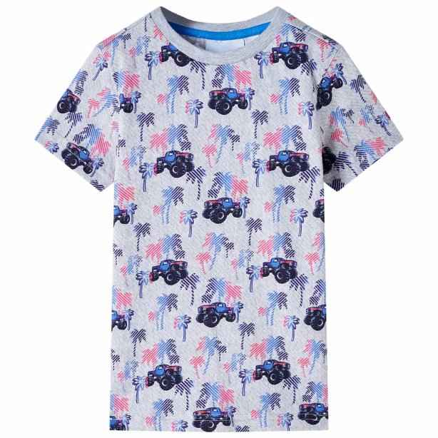 T-shirt infantil cinzento mesclado 92