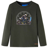 T-shirt de manga comprida para criança cor henna 92