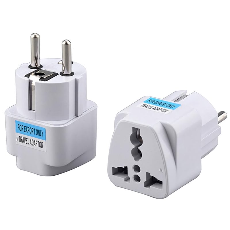 Klack Adaptador de Viagem UE Internacional para UE Euro