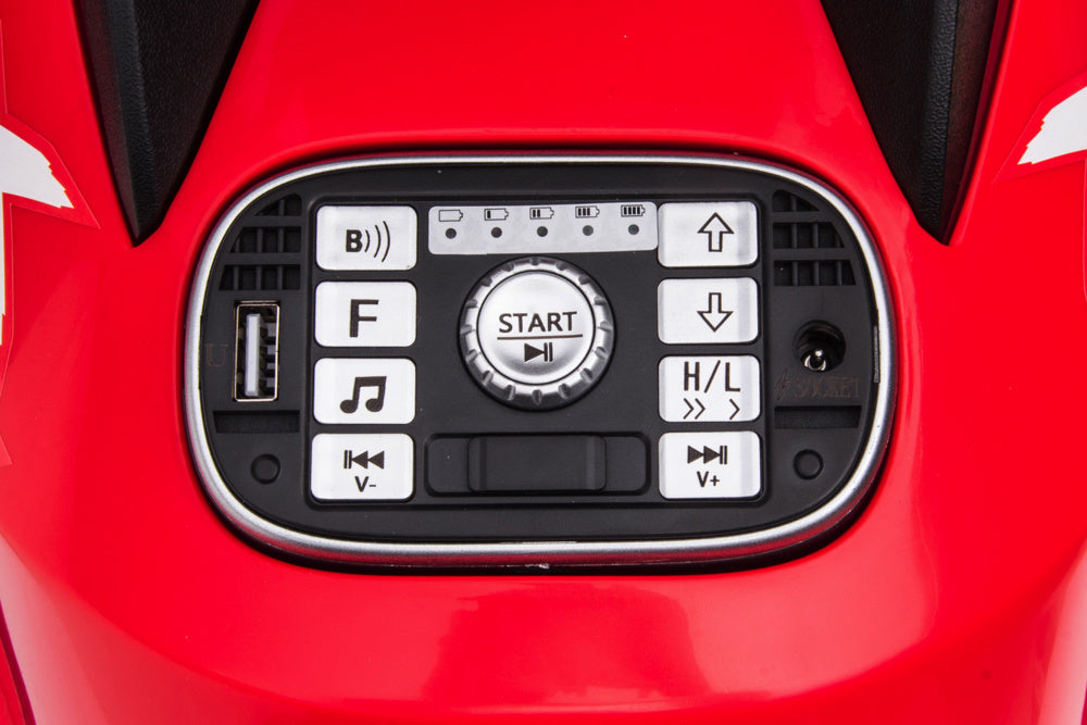 24 volt Elektrische Quad, 4 motoren, rubberen banden, leder zitting en meer!