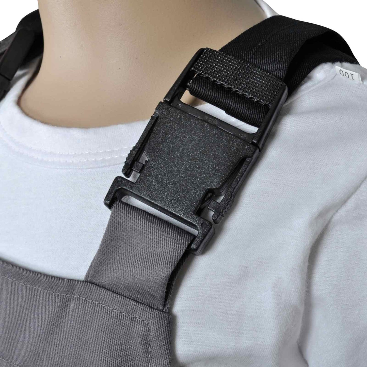 vidaXL Calça com Suspensório Cinzeto 98 / 104