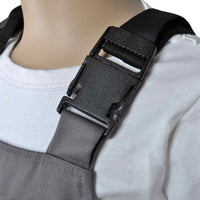 vidaXL Calça com Suspensório Cinzeto 98 / 104