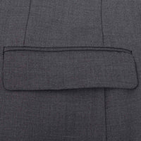 vidaXL Terno Masculino de 2 Peças Cinzeto 50 Poliéster