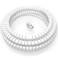 Organizador de cabos Espiral 3 Metros- Branco