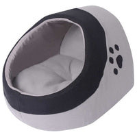 vidaXL Ninho para gato cinzento e preto M