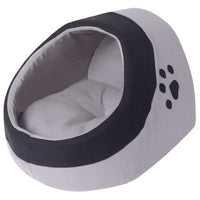 vidaXL Ninho para gato cinzento e preto M