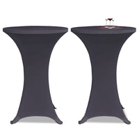 vidaXL Capa extensível para mesa 2 pcs 60 cm antracite