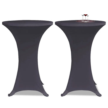 vidaXL Capa extensível para mesa 2 pcs 60 cm antracite
