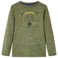 T-shirt de manga comprida para criança ferrugem-claro 92