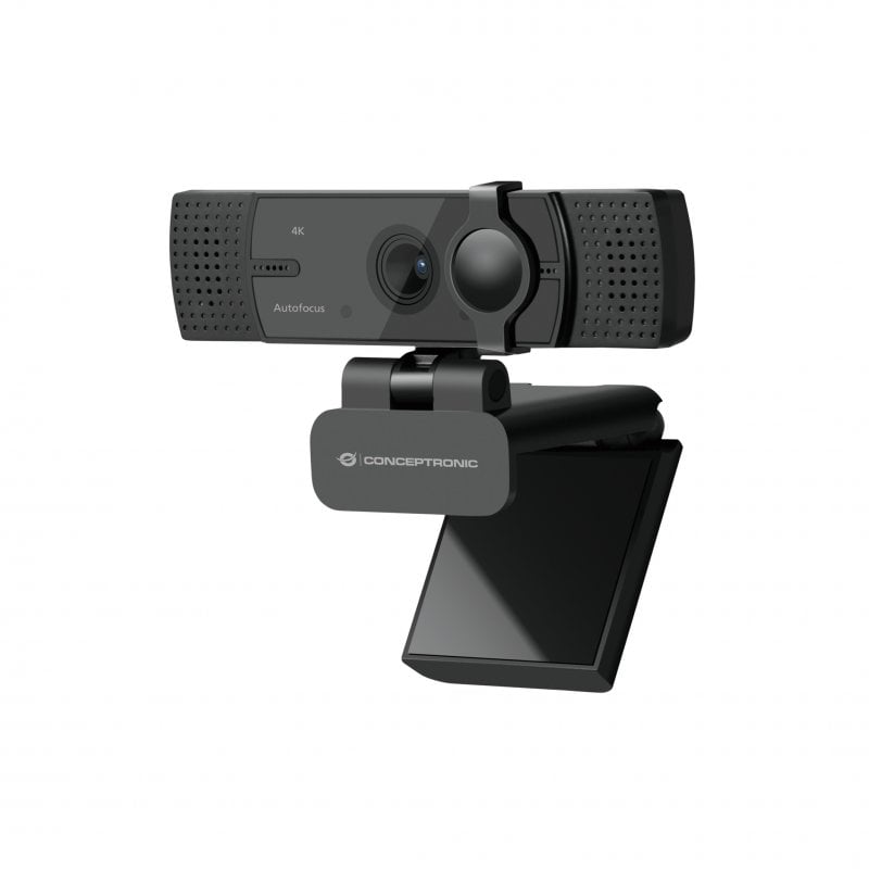 Conceptronic AMDIS08B Webcam 4K com Microfone Duplo