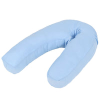 vidaXL Almofada de gravidez em forma de J 54x(36-43) cm branco