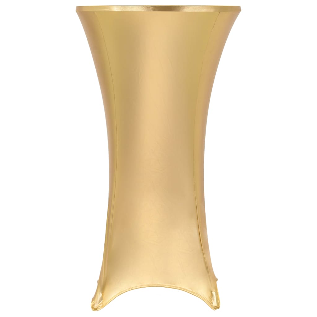 vidaXL 2 pcs capas extensíveis para mesa 60 cm dourado