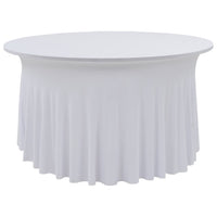 vidaXL Capa extensível para mesa c/ camilha 2 pcs 120x74 cm branco
