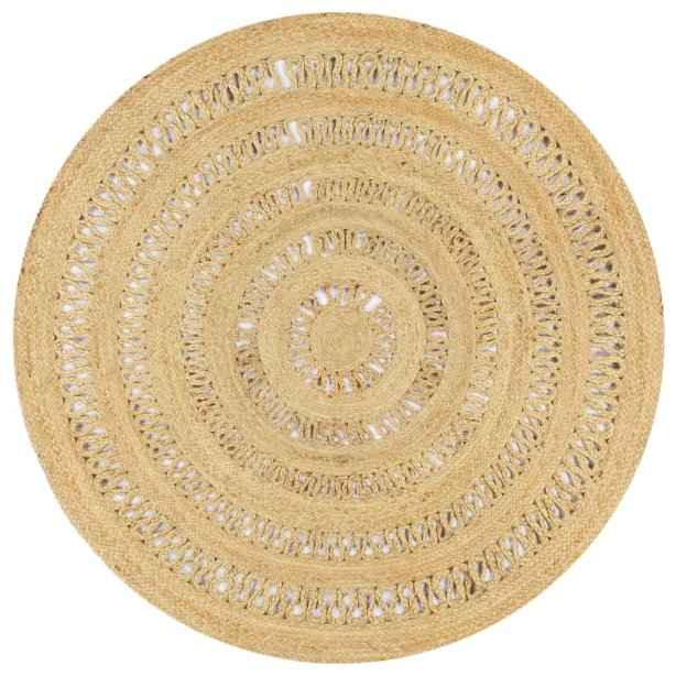 vidaXL Tapete artesanal em juta trançada 90 cm