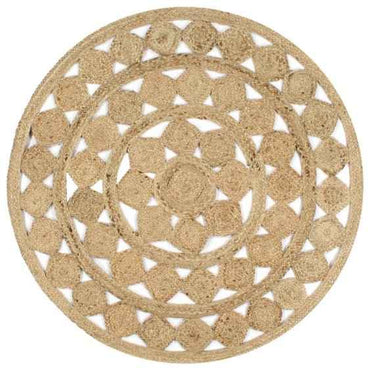 vidaXL Tapete artesanal em juta trançada 90 cm