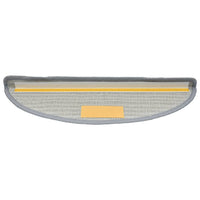 vidaXL Tapetes de escada 15 peças 56x17x3 cm cinza semicircular