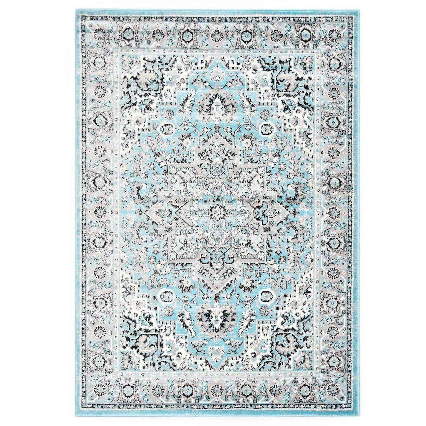 vidaXL Tapete Azul Claro 80 x 150 cm Polietileno