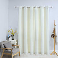 vidaXL Cortina blackout com argolas em metal 290x245 cm veludo preto