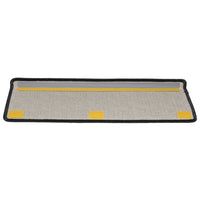 vidaXL Tapetes de escada 15 peças 65x21x4 cm antracite com borda retangular