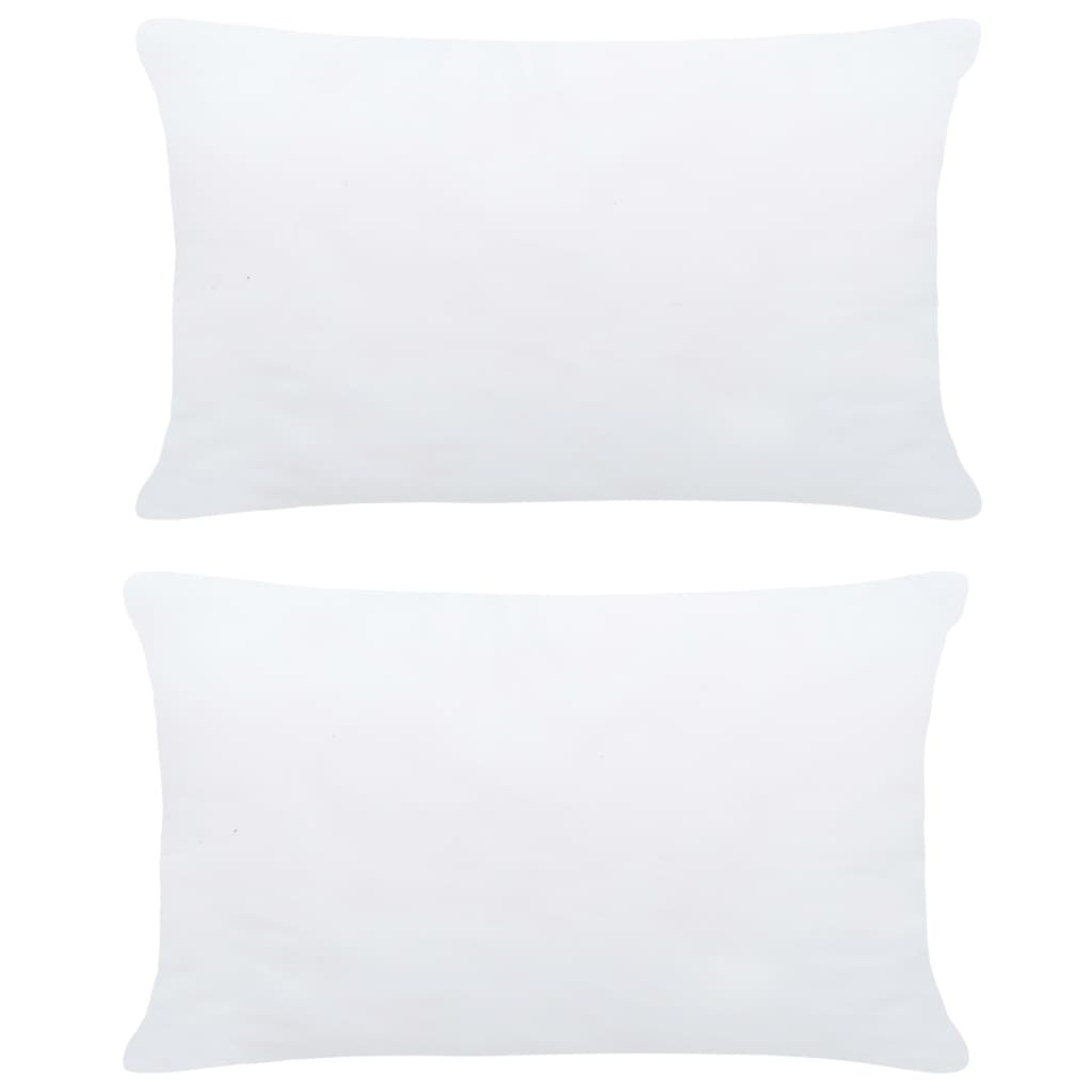 vidaXL Enchimentos para almofadão 2 pcs 60x40 cm branco