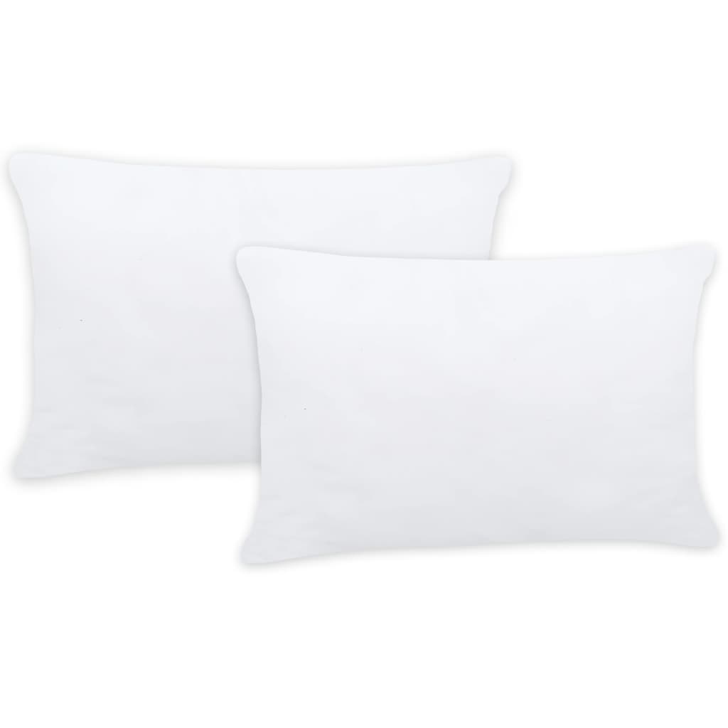 vidaXL Enchimentos para almofadão 2 pcs 60x40 cm branco