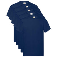vidaXL Camisa 5 pcs Azul 5XL Algodão