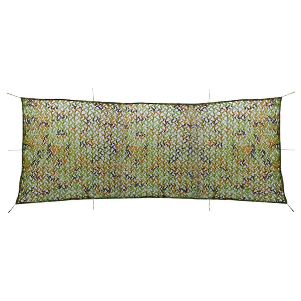 vidaXL Rede de camuflagem com saco de armazenamento 1,5x3 m