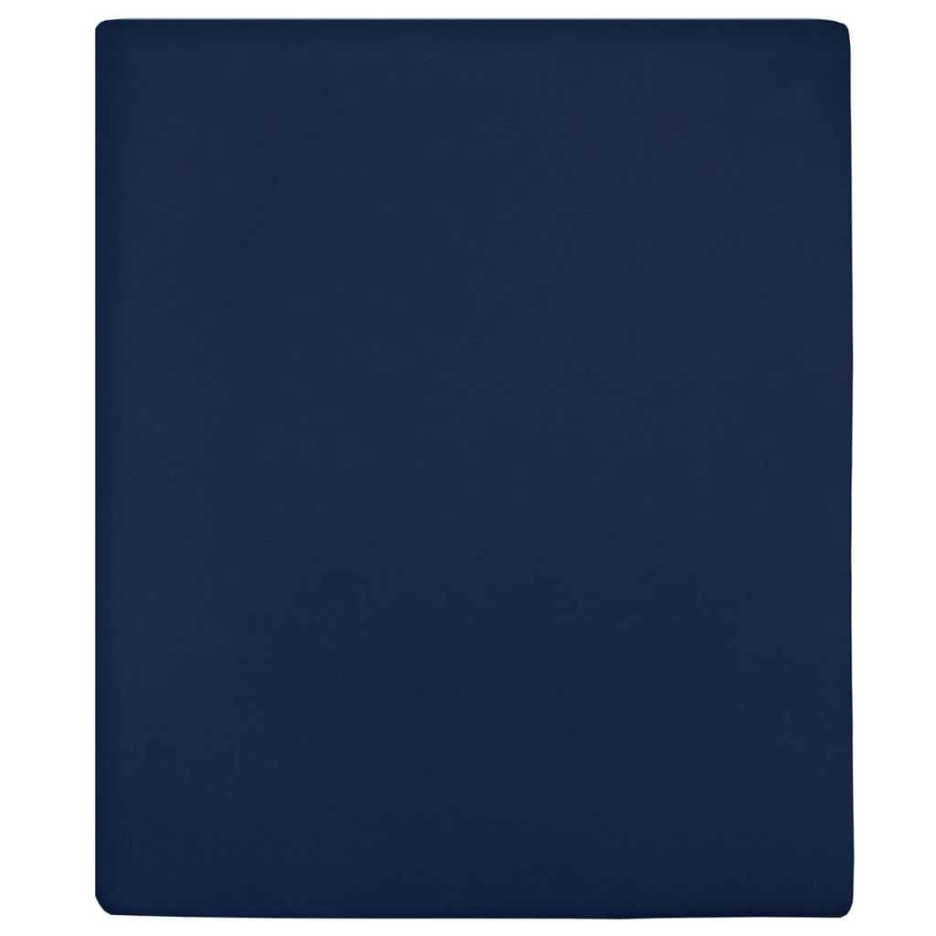 vidaXL Lençol ajustável 90x200 cm algodão jersey antracite