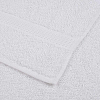 vidaXL 12pcs Conjunto de toalhas FROGN 360 g/m² branco